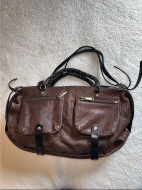 Gryson Jasper Leather Satchel/Tote/ Bag. GUC